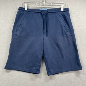 TCM Tchibo Shorts Boys Size 170/176 Blue Sweat Fleece Drawstring Casual Summer